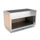 Plateau chauffant en verre trempé - Bois stratifié - 3 Bacs GN 1/1 - ROCAM - OMNIA3PC