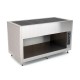 Plateau chauffant en verre trempé - Acier inoxydable - 2 Bacs GN 1/1 - ROCAM - OMNIA2PCSST