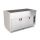 Plateau chauffant en verre trempé avec étuve - Acier inoxydable - 5 Bacs GN 1/1 - ROCAM - OMNIA5PCSCSST