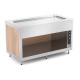 Plateau chauffant en INOX - Bois stratifié - 3 Bacs GN 1/1 - ROCAM - OMNIA3PCIN