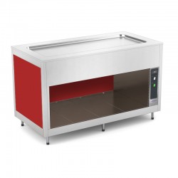 Plateau chauffant en INOX - Tôle peinte (poudre époxydique) - 2 Bacs GN 1/1 - ROCAM - OMNIA2PCINCST