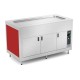 Plateau chauffant en INOX avec étuve - Tôle peinte (poudre époxydique) - 4 Bacs GN 1/1 - ROCAM - OMNIA4PCINSCCST