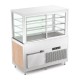 Vitrine réfrigérée multi-niveaux avec réserve - Froid ventilé - Bois stratifié - 4 Bacs GN 1/1 - ROCAM - OMNIA4DSPSF