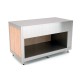 Meuble neutre - Bois stratifié - 2 Bacs GN 1/1 - ROCAM - OMNIA2N