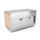 Meuble neutre avec étuve - Bois stratifié - 3 Bacs GN 1/1 - ROCAM - OMNIA3NSC