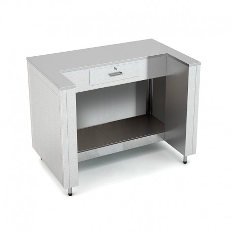 Meuble caisse - Acier inoxydable - ROCAM - OMNIACASHSST