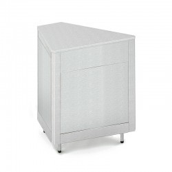 Meuble d'angle 45° - Acier inoxydable - ROCAM - OMNIAA45SST