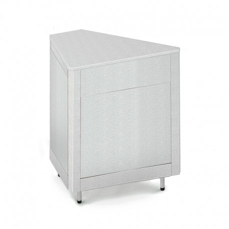 Meuble d'angle 45° - Acier inoxydable - ROCAM - OMNIAA45SST