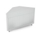 Meuble d'angle 90° - Acier inoxydable - ROCAM - OMNIAA90SST