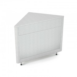 Meuble d'angle 90° étroit - Acier inoxydable - ROCAM - OMNIAA90SSST