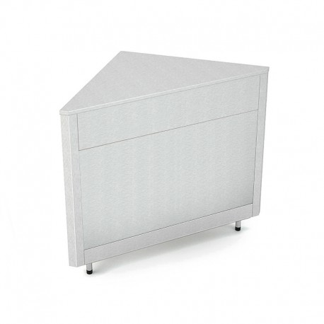 Meuble d'angle 90° étroit - Acier inoxydable - ROCAM - OMNIAA90SSST