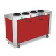Meuble de TRI des déchets - Tôle peinte (poudre époxydique) - 4 Trous - ROCAM - OMNIABIN4CST