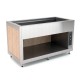 Meuble chaud bain-marie - Bois stratifié - 6 Bacs GN 1/1 - ROCAM - OMNIA6BM