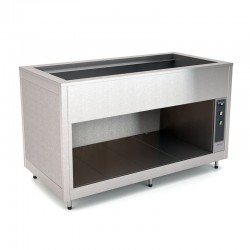Meuble chaud bain-marie - Acier inoxydable - 6 Bacs GN 1/1 - ROCAM - OMNIA6BMSST