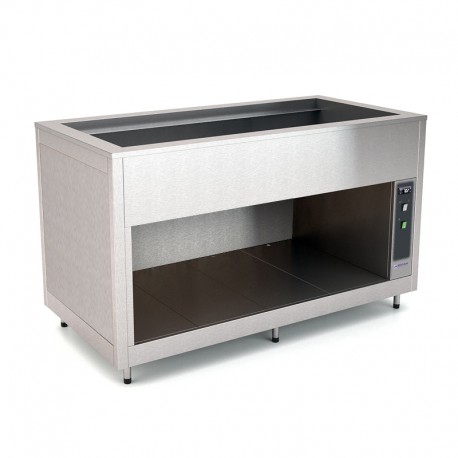 Meuble chaud bain-marie - Acier inoxydable - 6 Bacs GN 1/1 - ROCAM - OMNIA6BMSST
