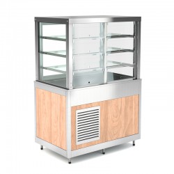 Vitrine réfrigérée à clapets basculants côté client - 3 X GN 1/1 - ROCAM - OMNIA3DSP