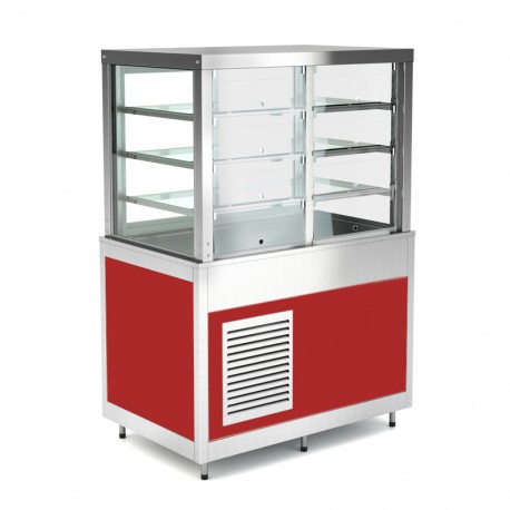 Vitrine réfrigérée à clapets basculants côté client - 3 X GN 1/1 - ROCAM - OMNIA3DSPCST