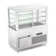 Vitrine réfrigérée multi-niveaux avec réserve - Froid ventilé - INOX - 4 Bacs GN 1/1 - ROCAM - OMNIA4DSPFXSFSST