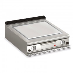 Plancha lisse électrique avec revêtement chrome brossé - 705 x 490 mm - Gamme QUEEN 700 - 70QSFTE807 - Baron