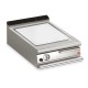 Plancha lisse gaz avec revêtement chrome brossé - 505 x 660 mm - Gamme QUEEN 900 - 90QSFTTG607 - Baron