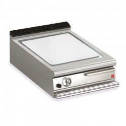 Plancha lisse électrique avec revêtement chrome brossé - 505 x 660 mm - Gamme QUEEN 900 - 90QSFTE607 - Baron