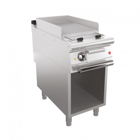 Grillade électrique avec placard ouvert en soubassement - 18 dm² - Largeur 400 mm - Gamme QUEEN 700 - 70QSGVE400P - Baron