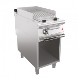 Grillade électrique avec placard ouvert en soubassement - 23 dm² - Largeur 400 mm - Gamme QUEEN 900 - 90QSGVE400P - Baron