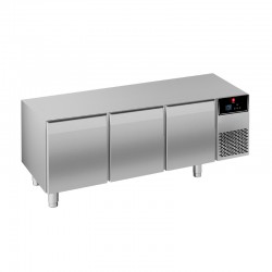 Soubassement réfrigéré positif GN 1/1 sans dessus - Avec groupe - 3 portes - 220 L - BR16SP01P - Baron