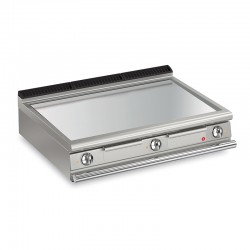Plancha lisse électrique avec revêtement AISI 430 - Largeur 1200 mm - Gamme QUEEN 700 - 70QFTE1203 - Baron