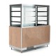 Vitrine réfrigérée multi-niveaux sans réserve - Froid ventilé - Bois stratifié - 4 Bacs GN 1/1 - ROCAM - OMNIA4DSPFXSPP