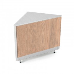 Meuble d'angle 90° étroit - Revêtement en bois stratifié - ROCAM - OMNIAA90SSPP