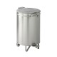 Poubelle mobile INOX pour sacs 100 L - NOSEM - POUBRL100