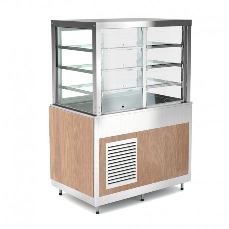 Vitrine réfrigérée à clapets basculants côté client - 3 X GN 1/1 - ROCAM - OMNIA3DSPSPP