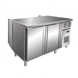 Table gastro réfrigérée GN 1/1 traversante positive -2/+8 °C - 216 L - 2 portes - Prof. 700 mm - Avec groupe logé - GNT2101TN Table gastro réfrigérée GN 1/1 traversante positive -2/+8 °C - 216 L - 2 portes - Prof. 700 mm - Avec groupe logé - GNT2101TN