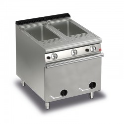 Cuiseur à pâtes monobloc gaz - 2 x 26 litres - Gamme QUEEN 700 - 70QCPG800FC - Baron