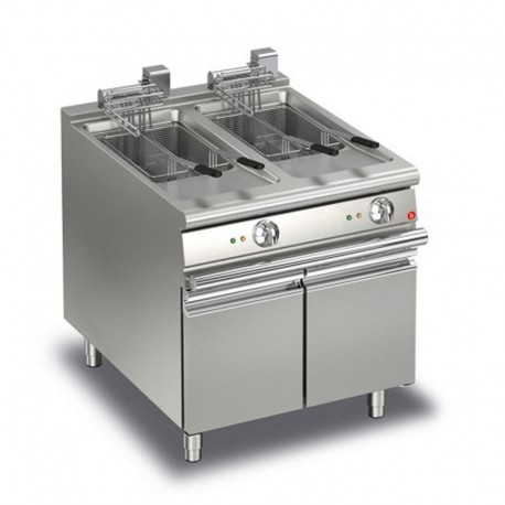 Friteuse électrique monobloc - 15 + 15 litres - Gamme Queen 700 - 70QFRIE815-2 - Baron