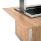 Rampe à plateaux pour îlot libre service - Finition bois stratifié - OMPPLU