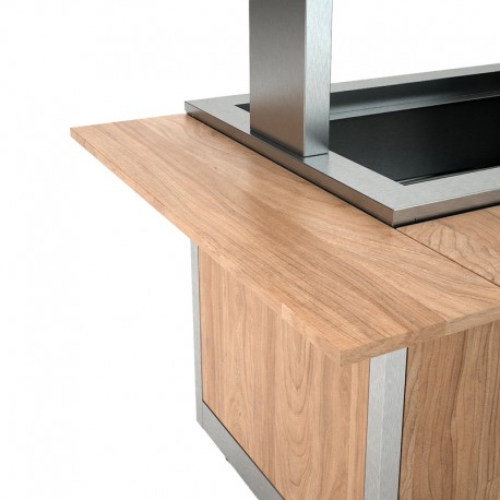 Rampe latéral amovible pour plateaux - Finition bois stratifié - OMPPLUC