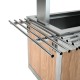 Rampe latéral amovible pour plateaux - Finition acier inox - Prof 300 mm - INOMPPLUTC300
