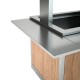 Rampe latéral amovible pour plateaux - Finition acier inox plein - INOMPPLULC