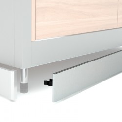 Plinthe en PVC revêtu d'aluminium H. 100 mm - ZOCC2