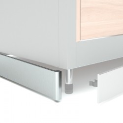 Plinthe en PVC revêtu d'aluminium H. 150 mm - ZOC15LAT