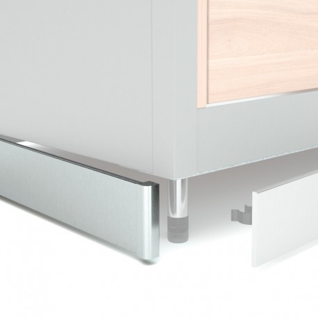 Plinthe en PVC revêtu d'aluminium H. 150 mm - ZOC15LAT