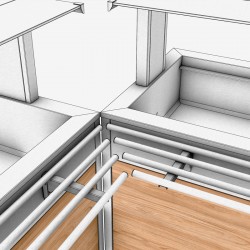 Option coupe à 45° pour rampe à plateau pour les options 6-7-et 8 - X45CUT