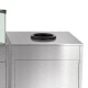 Trou vide déchets avec joint et couvercle en acier pour meuble neutre - C03PLGSPAZZ
