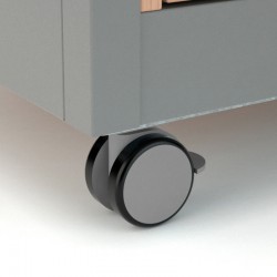 Roulettes en polyamide diam. 75 mm, dont 2 avec frein - RL5OMR7545