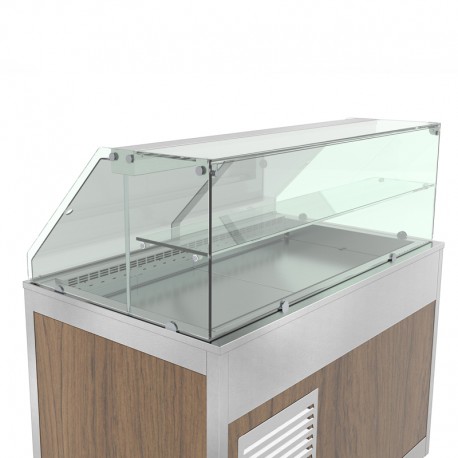 Structure vitrée frontale avec étagère intermédiaire - OMNV4V