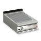 Plancha rainurée gaz avec revêtement chrome brossé - 505 x 490 mm - Gamme QUEEN 700 - 70QSFTTG617 - Baron
