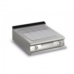 Plancha rainurée électrique avec revêtement chrome brossé - 705 x 490 mm - Gamme QUEEN 700 - 70QSFTE817 - Baron