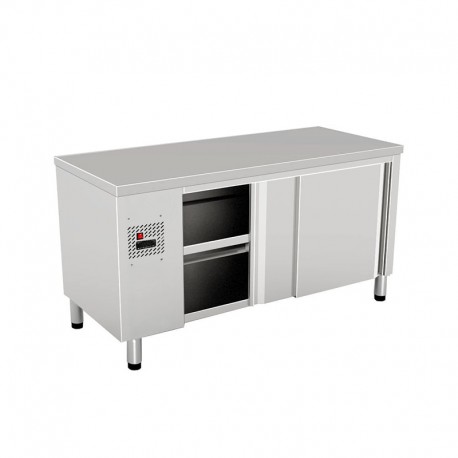 Meuble chaud central - PROF. 700 MM - LONG. 2000 MM - Double face - NOSEM - TCH20DFI